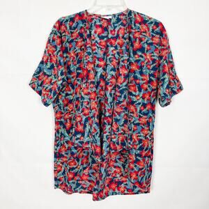 LuLaRoe Womens Floral Kimono Size 3